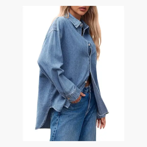 Women's Oversized Denim Shirt
